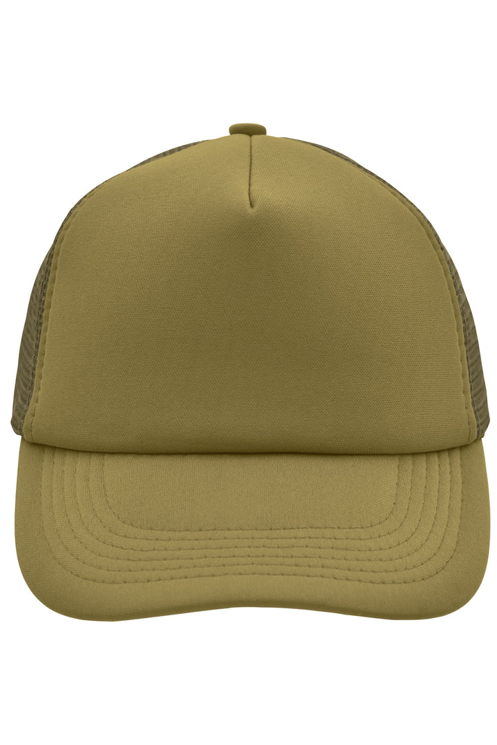 5 Panel Polyester Mesh Cap - olive
