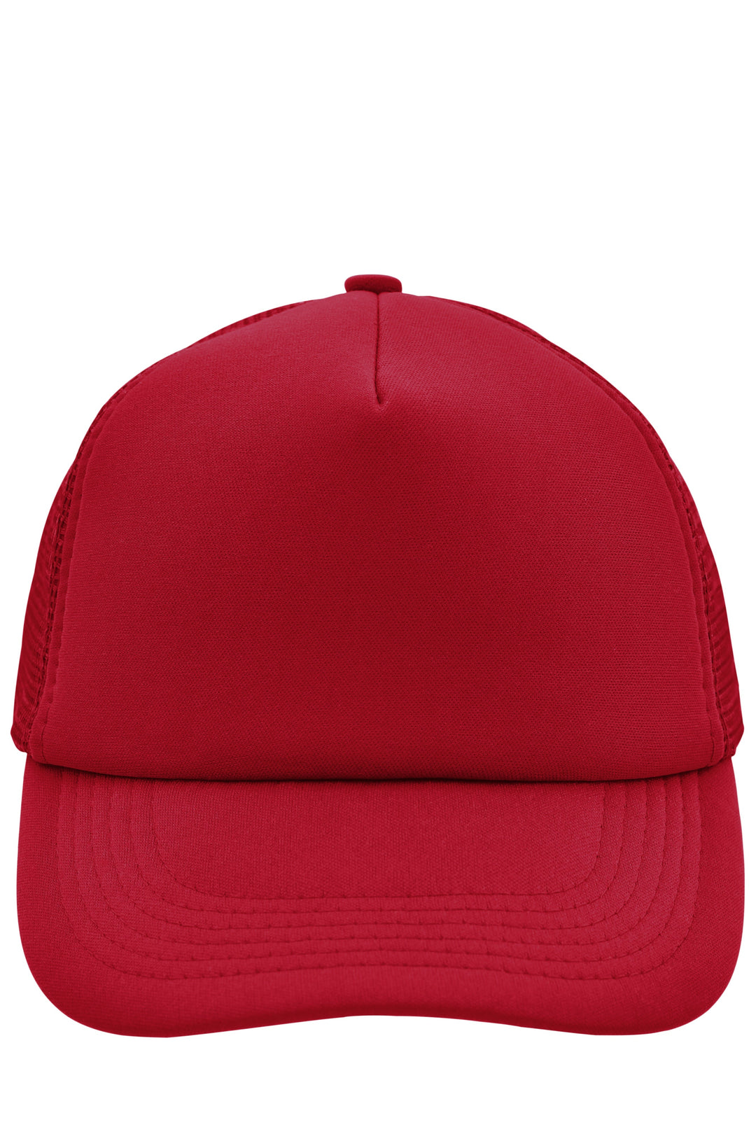 5 Panel Polyester Mesh Cap - red