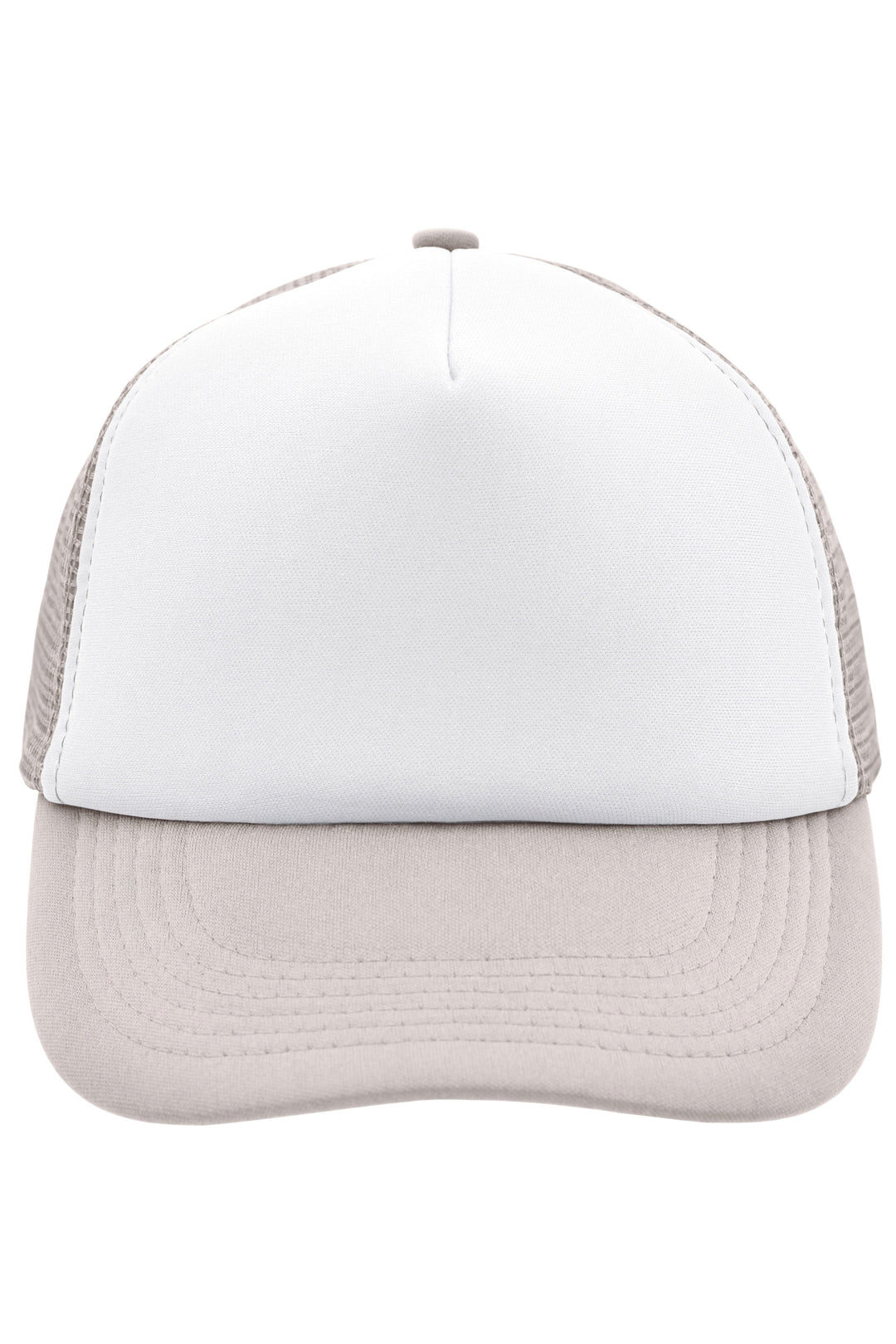 5 Panel Polyester Mesh Cap - white/light-grey