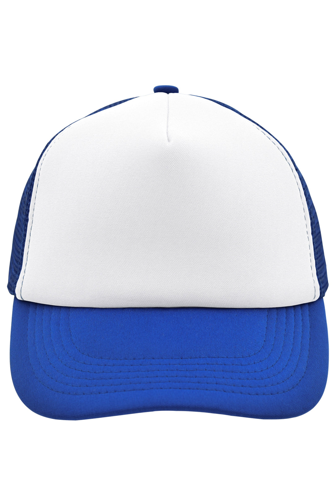 5 Panel Polyester Mesh Cap - white/royal