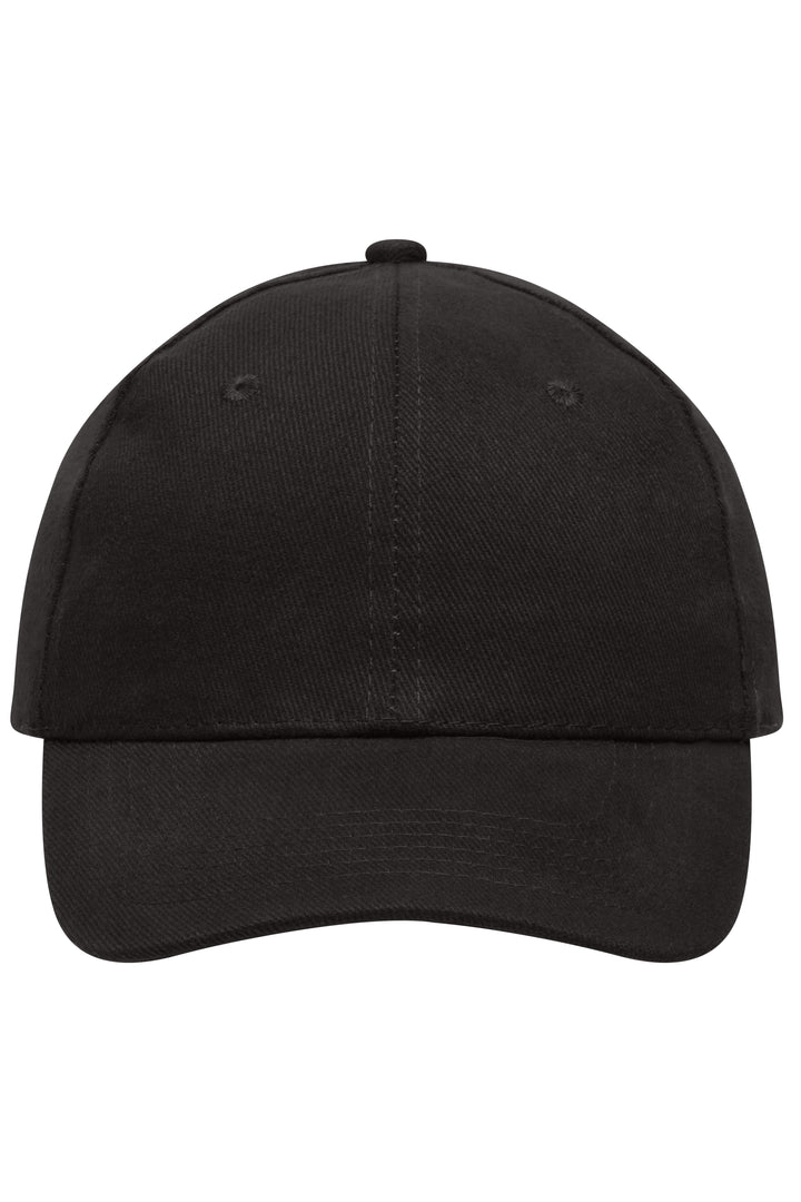 6 Panel Cap Heavy Cotton - black