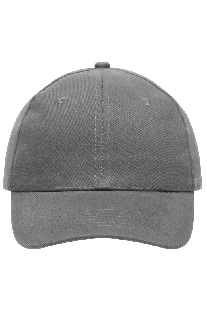 6 Panel Cap Heavy Cotton - dark-grey