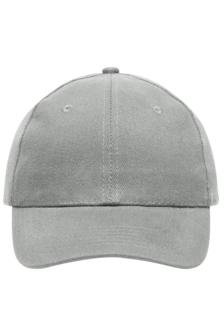 6 Panel Cap Heavy Cotton - light-grey