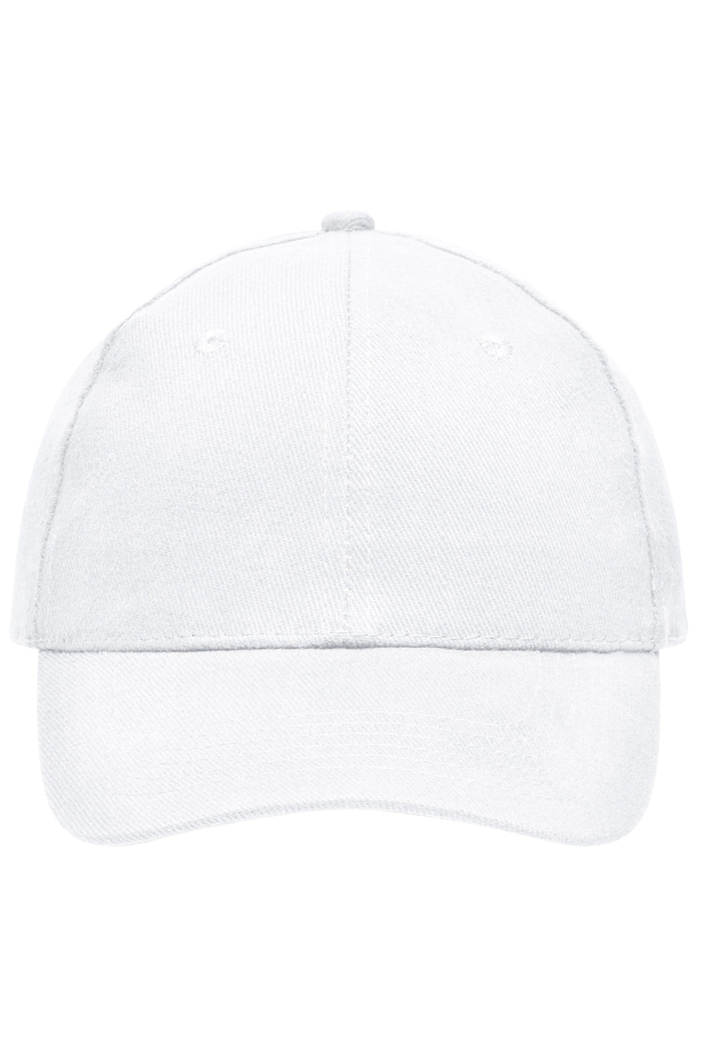 6 Panel Cap Heavy Cotton - white