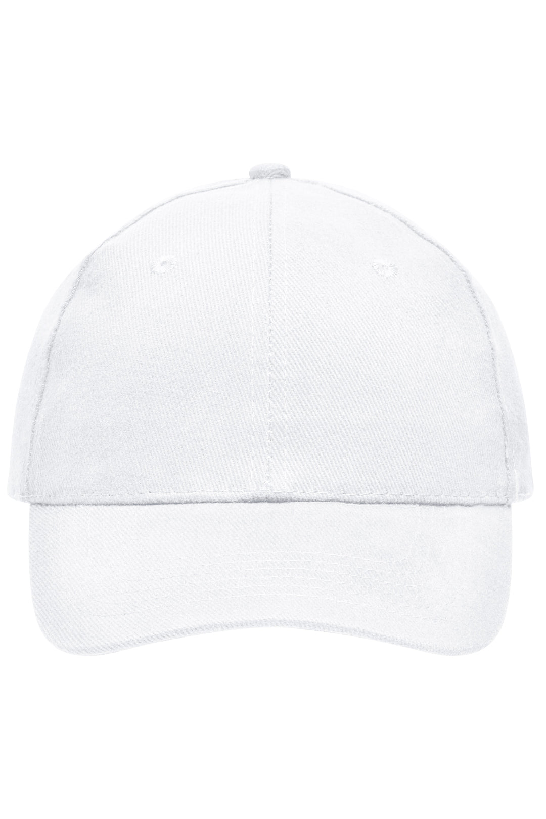 6 Panel Cap Heavy Cotton - white