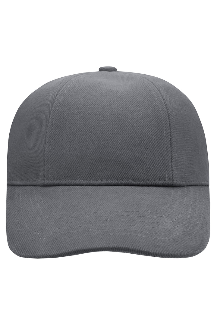 Turned 6 Panel Cap Laminated - dark-grey