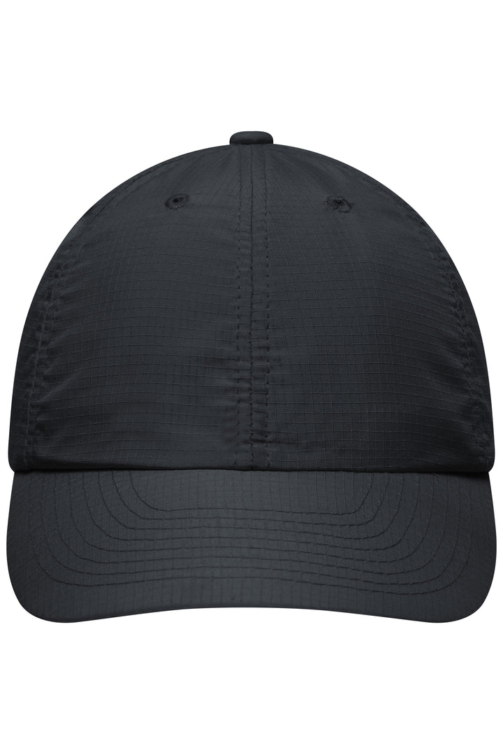 6 Panel Coolmax® Cap - black