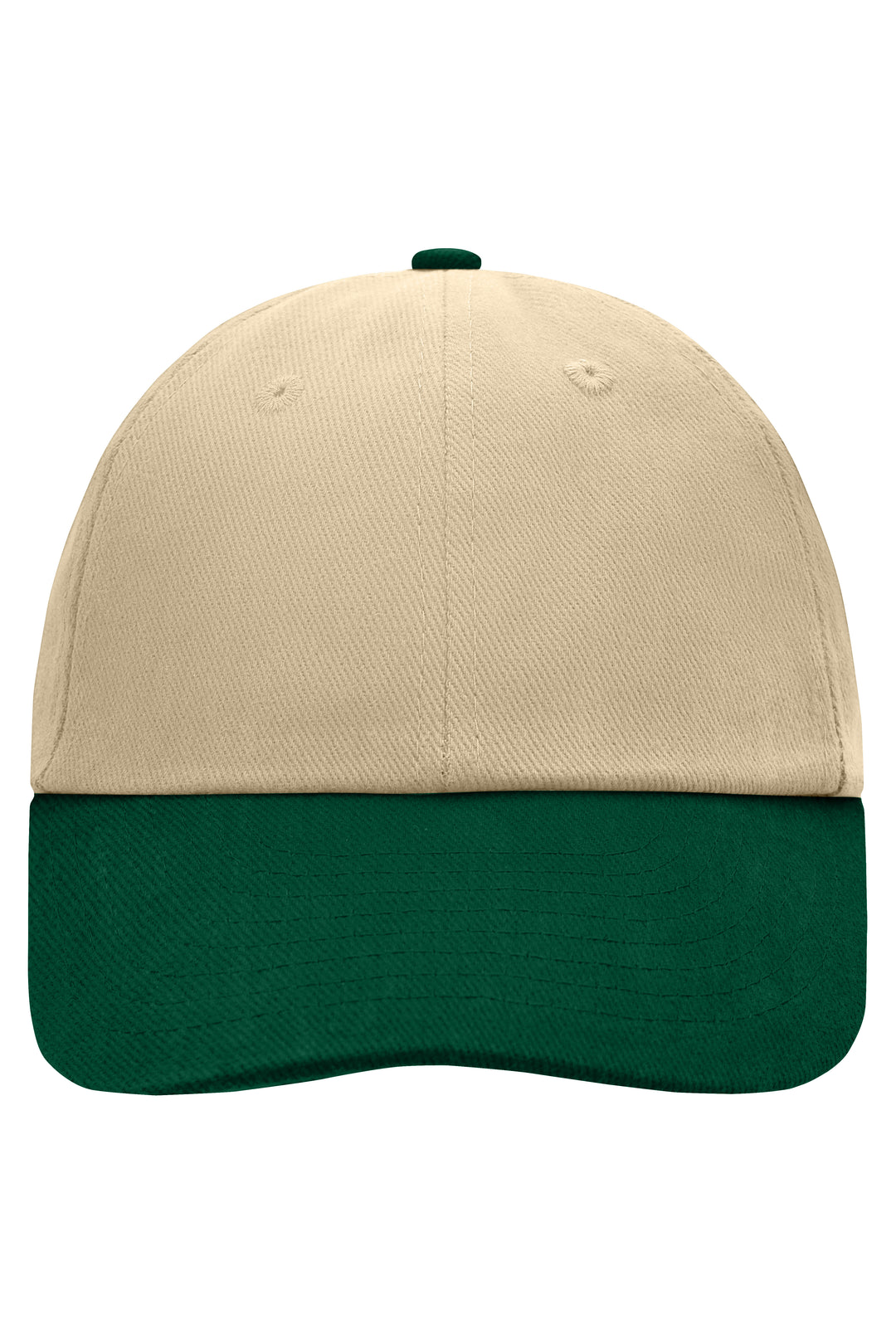 6 Panel Raver Cap - beige/dark-green