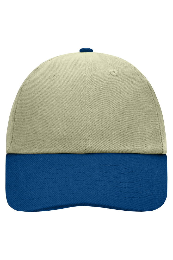6 Panel Raver Cap - light-khaki/navy
