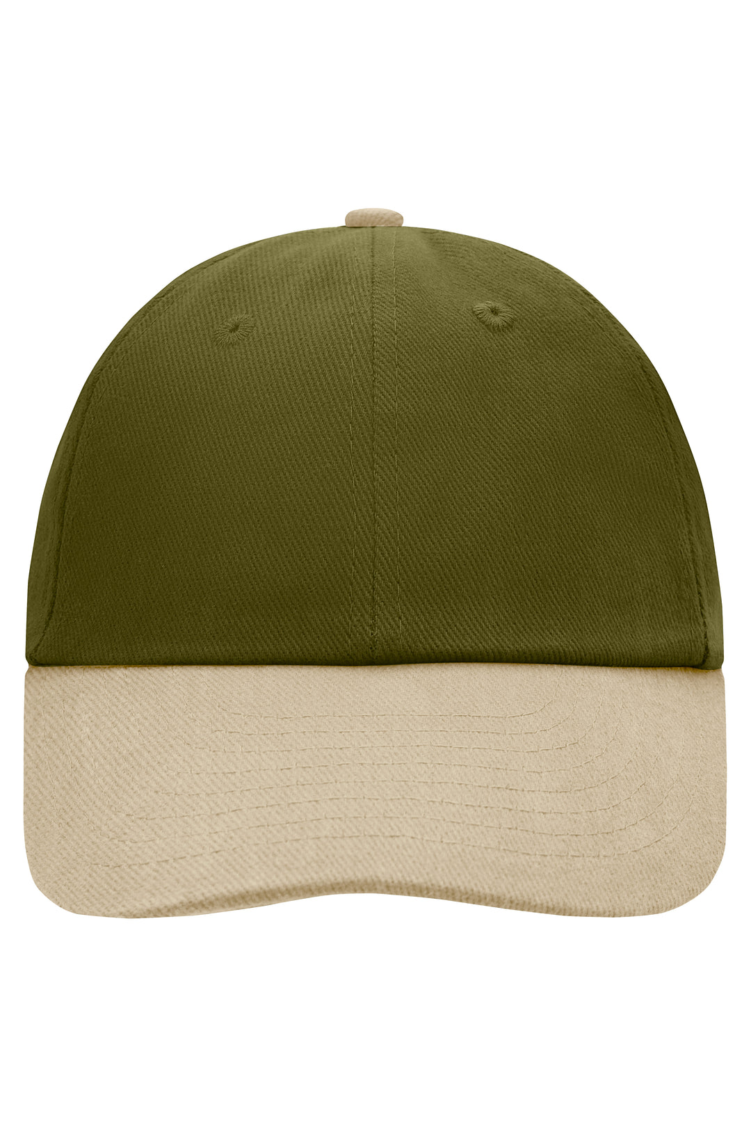 6 Panel Raver Cap - olive/beige