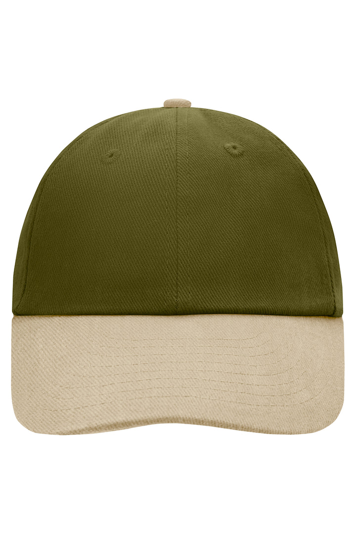 6 Panel Raver Cap - olive/beige