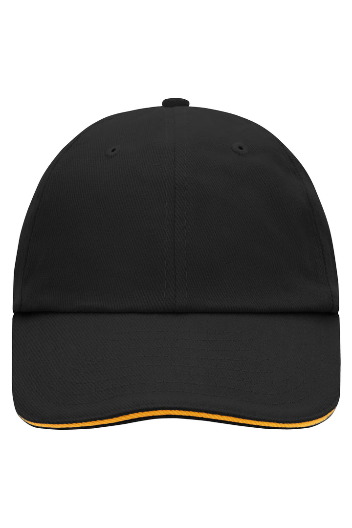6 Panel Raver Sandwich Cap - black/orange