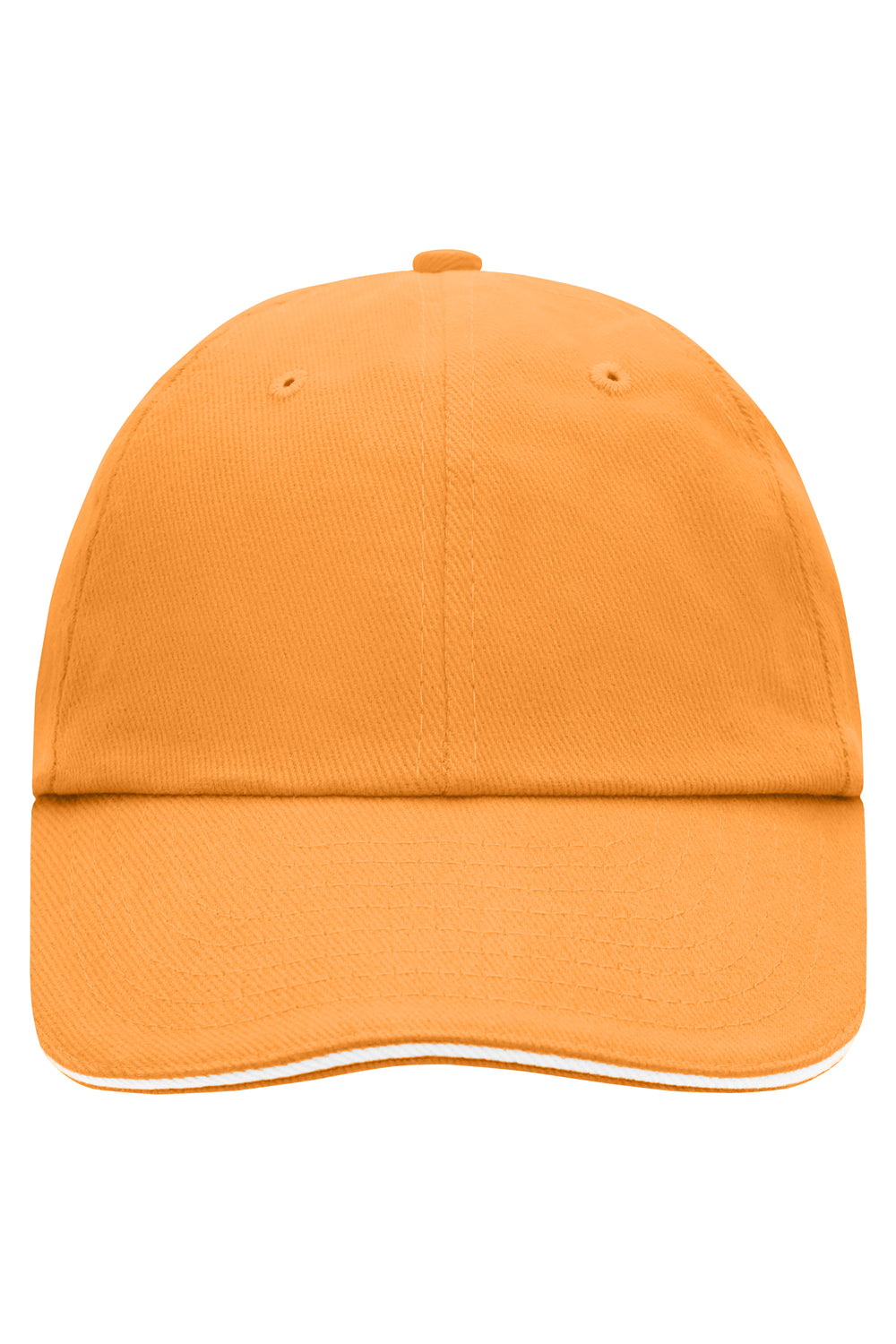 6 Panel Raver Sandwich Cap - orange/white