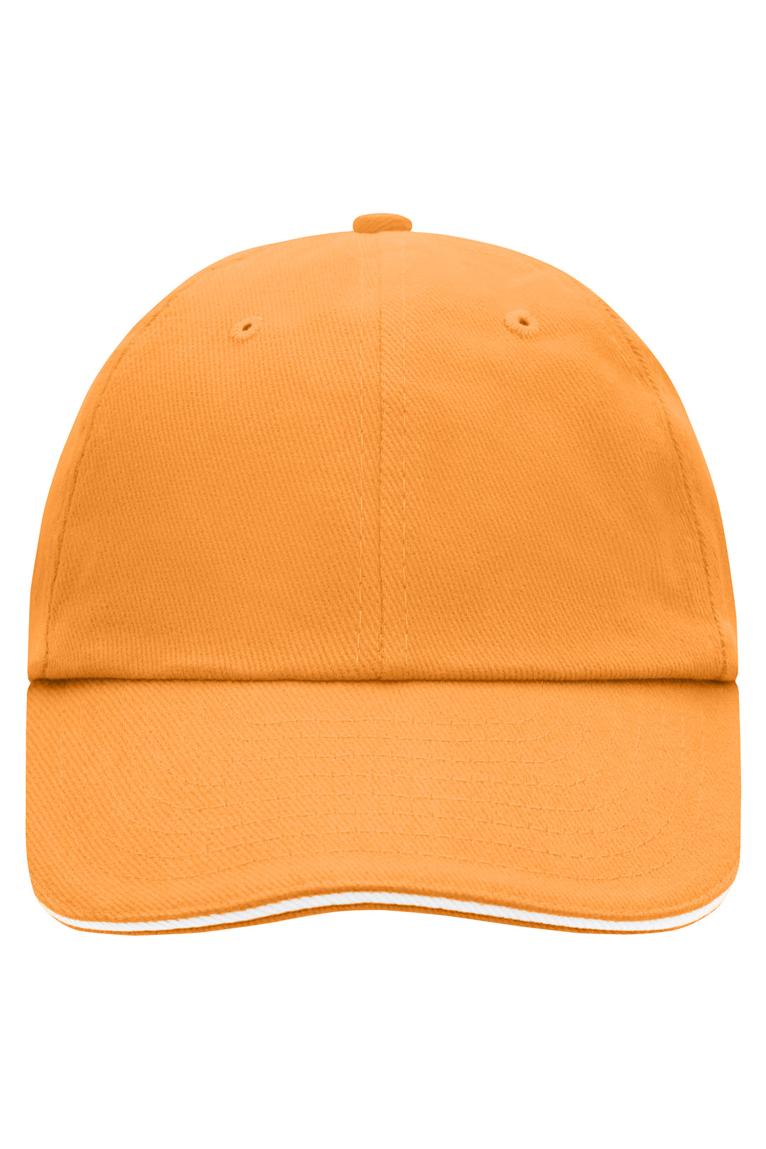 6 Panel Raver Sandwich Cap - orange/white