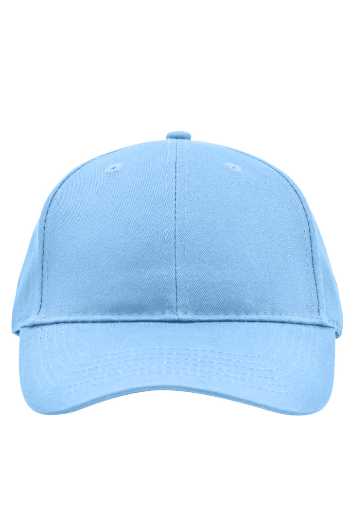 Brushed 6 Panel Cap - light-blue