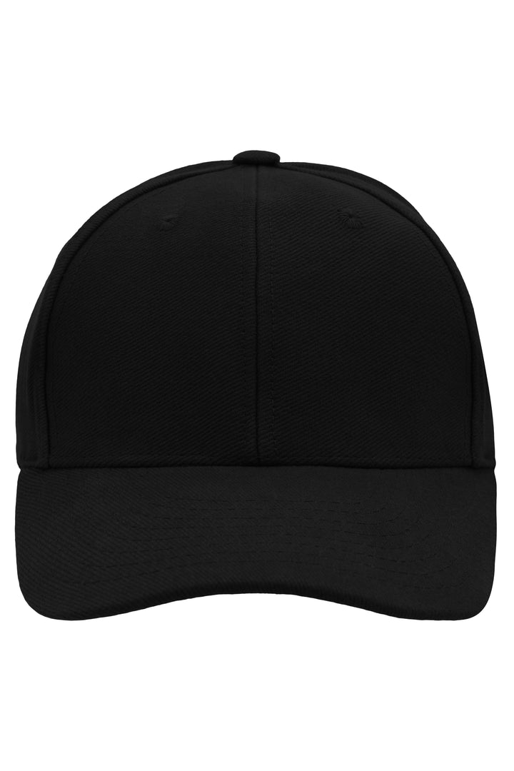 6 Panel Raver Cap Laminated - black