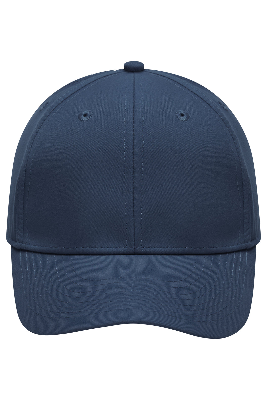 6 Panel Polyester Peach Cap - navy