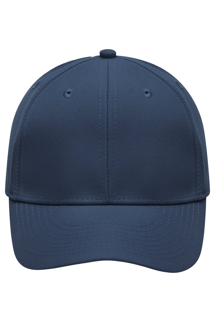 6 Panel Polyester Peach Cap - navy