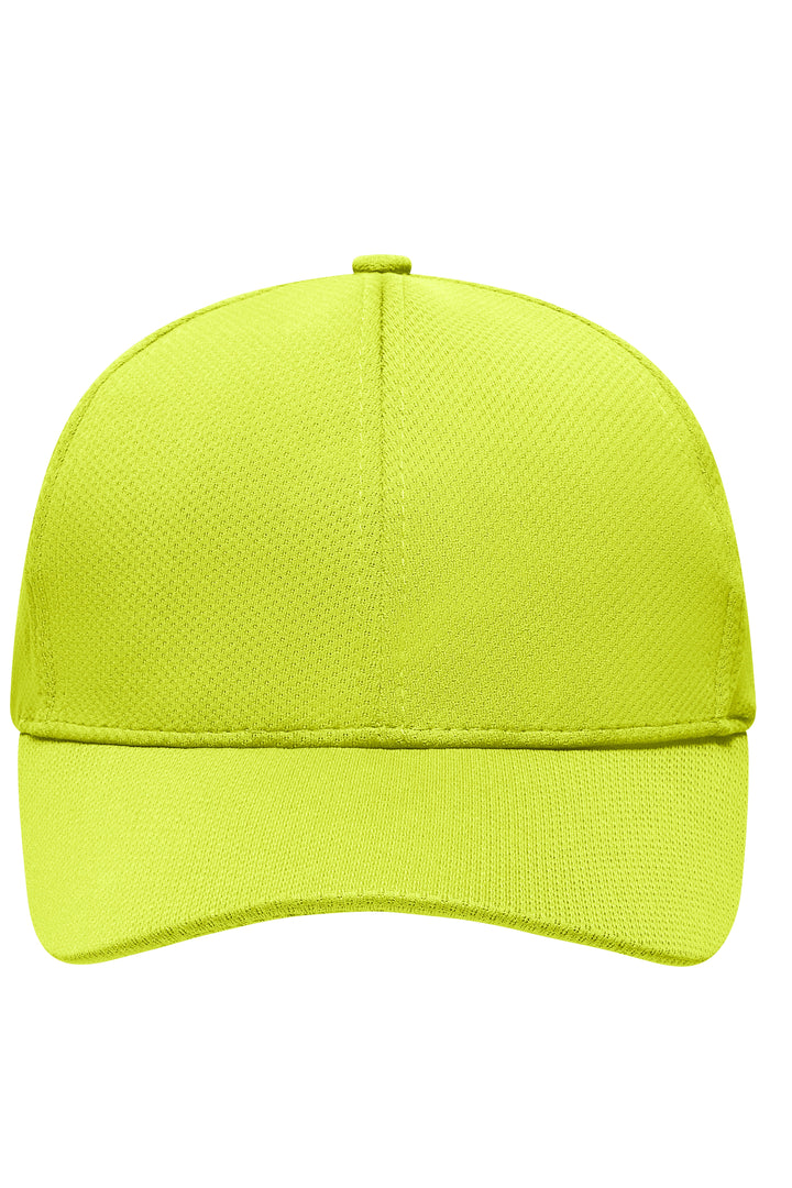 6 Panel Sport Mesh Cap - bright-yellow