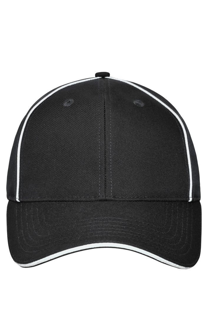 6 Panel Workwear Cap - STRONG - black
