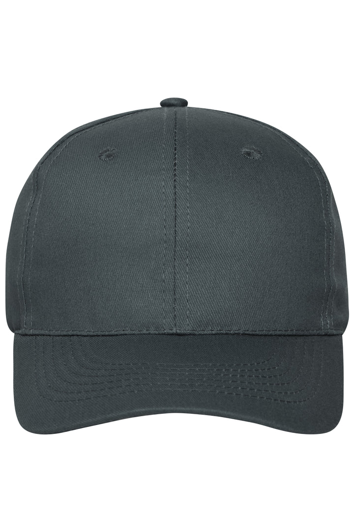 6 Panel Cap Organic Cotton - graphite