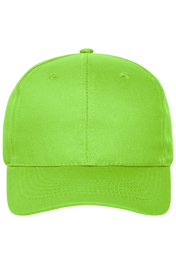 6 Panel Cap Organic Cotton - lime-green