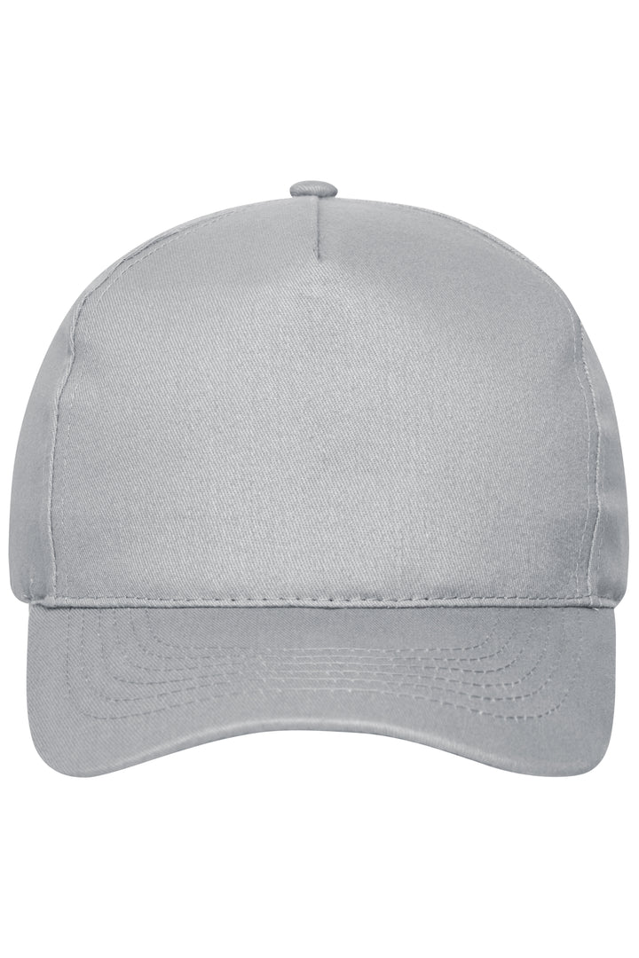 5 Panel Cap Organic Cotton - light-grey