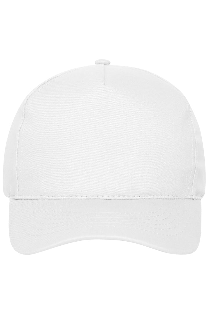 5 Panel Cap Organic Cotton - white