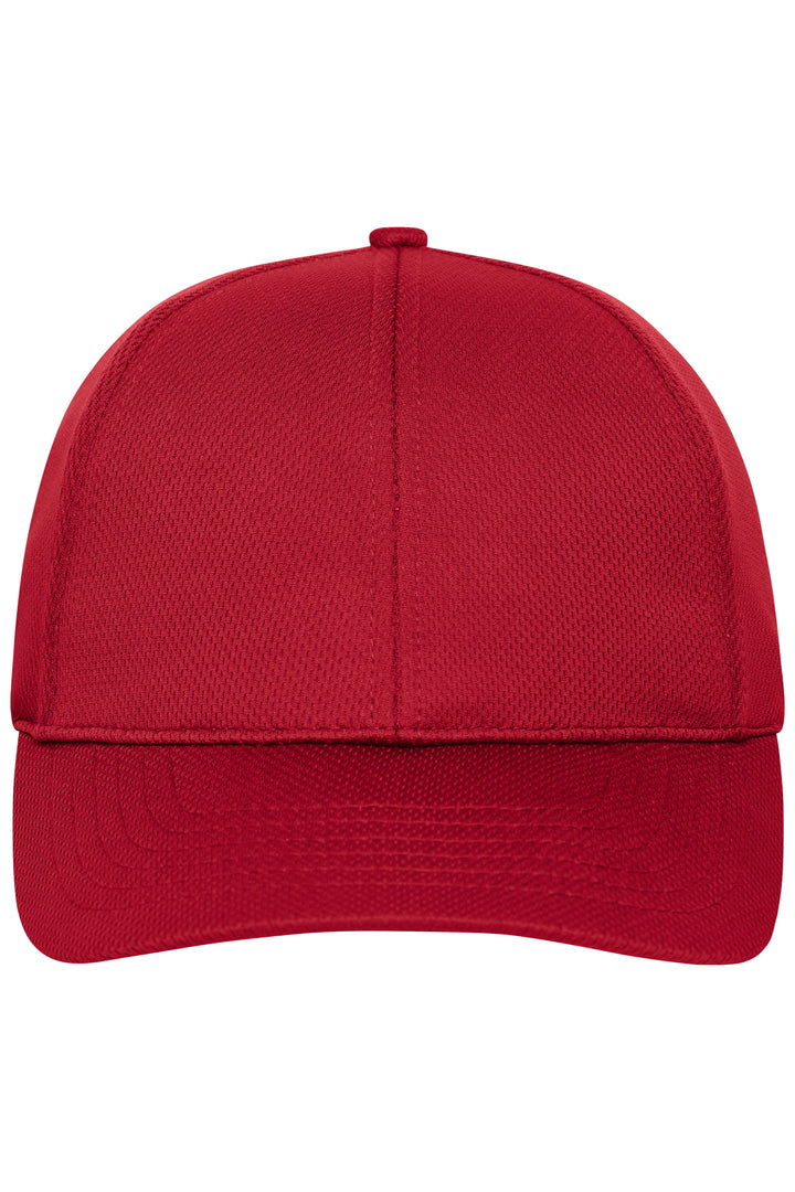 6 Panel Sports Cap - red