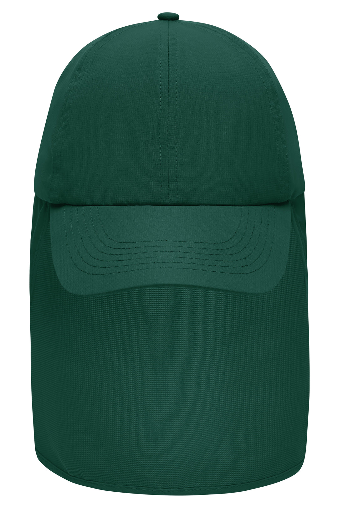 6 Panel Cap with Neck Guard - dark-green