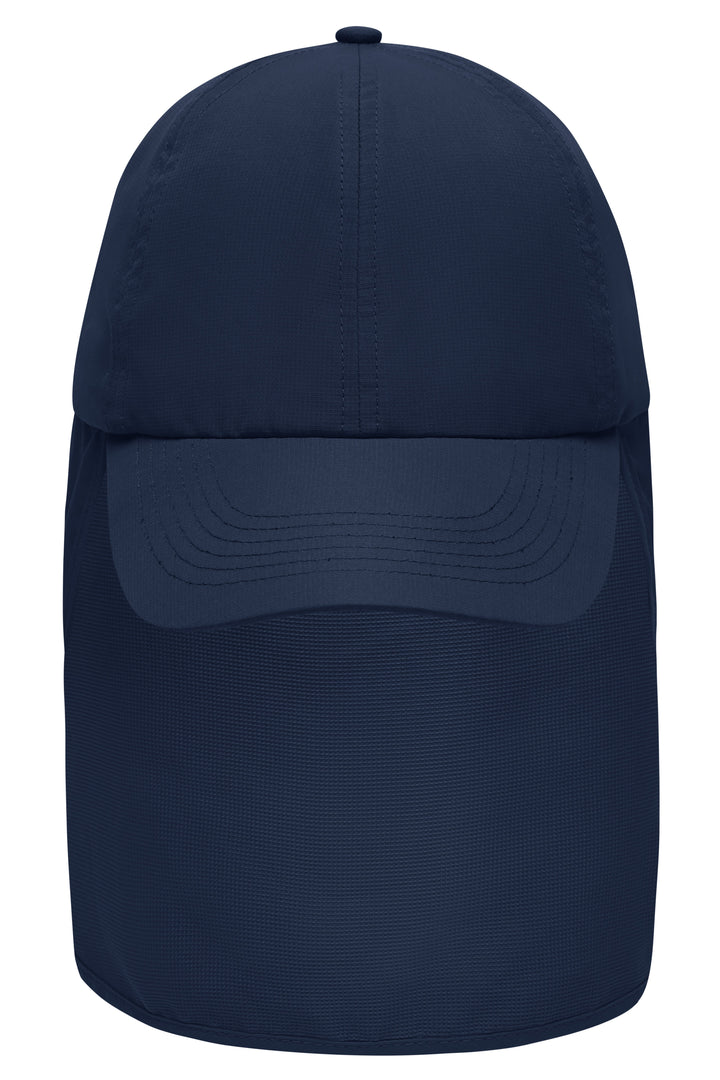 6 Panel Cap with Neck Guard - navy
