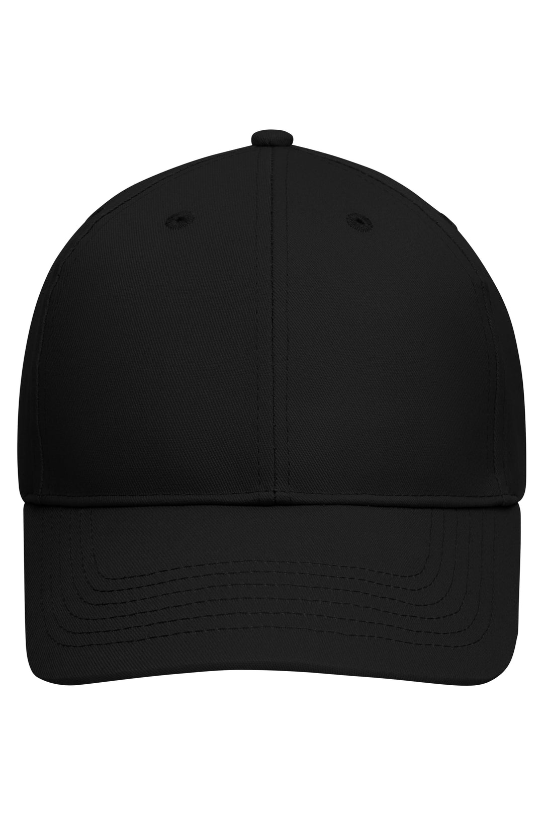 6 Panel Cap Organic Cotton - black