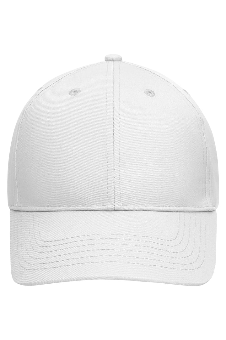 6 Panel Cap Organic Cotton - white
