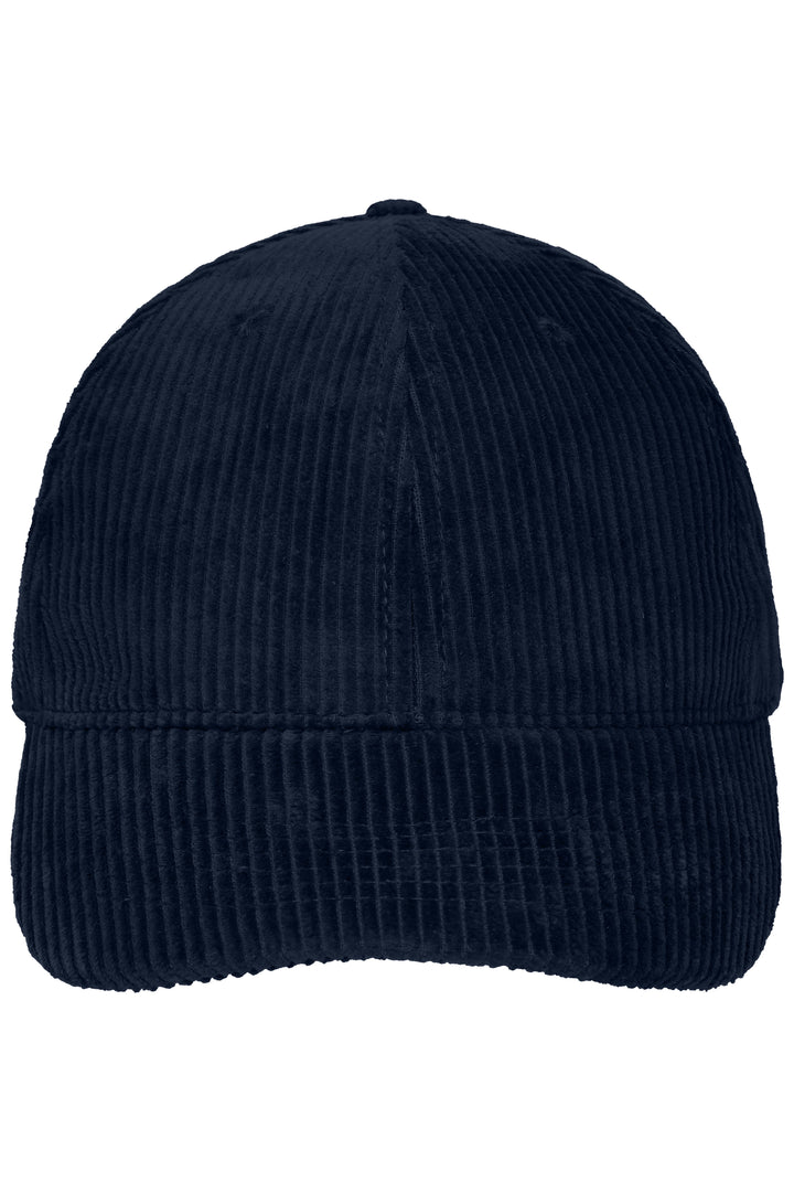 6 Panel Corduroy Cap Organic Cotton - navy