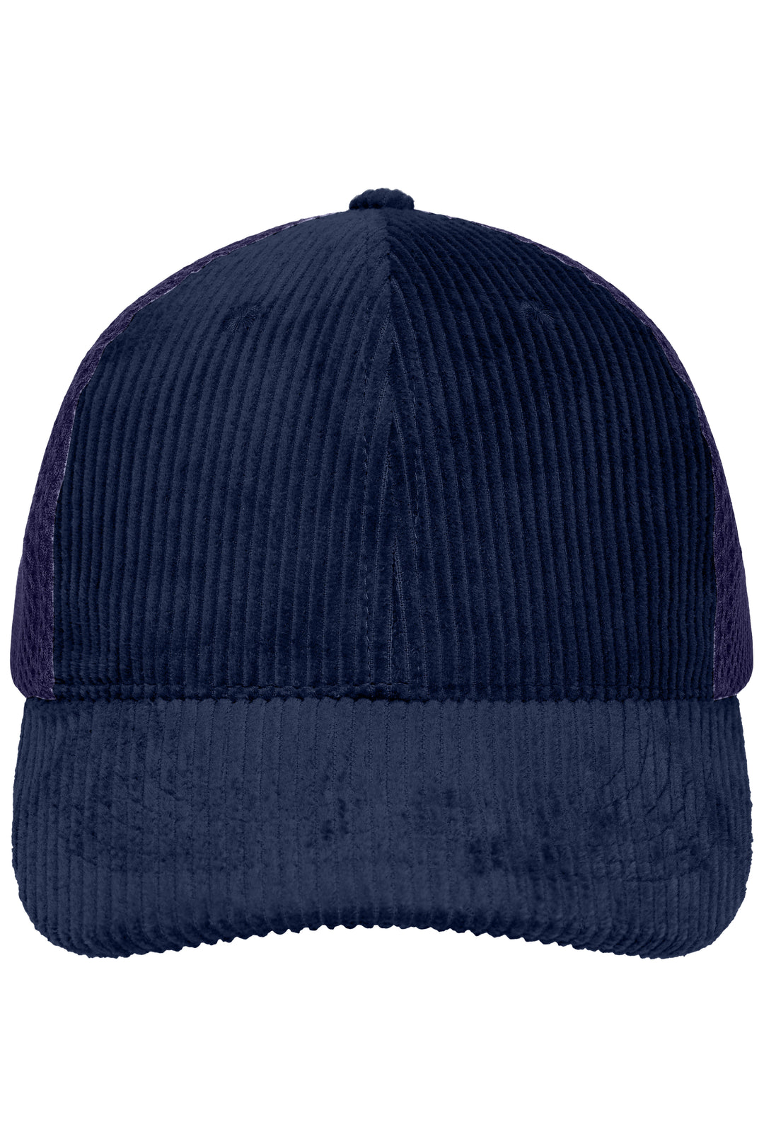 6 Panel Corduroy-Mesh Cap Organic Cotton - navy/navy