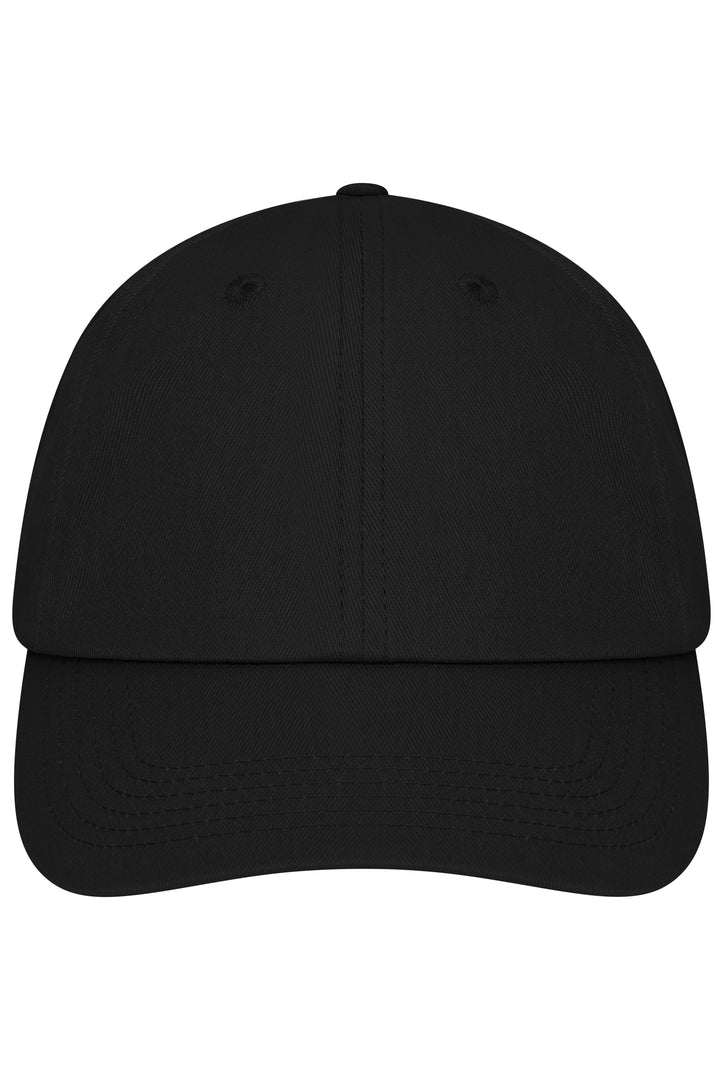6 Panel Dad Cap Organic Cotton - black