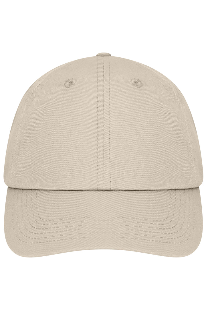 6 Panel Dad Cap Organic Cotton - sandstone