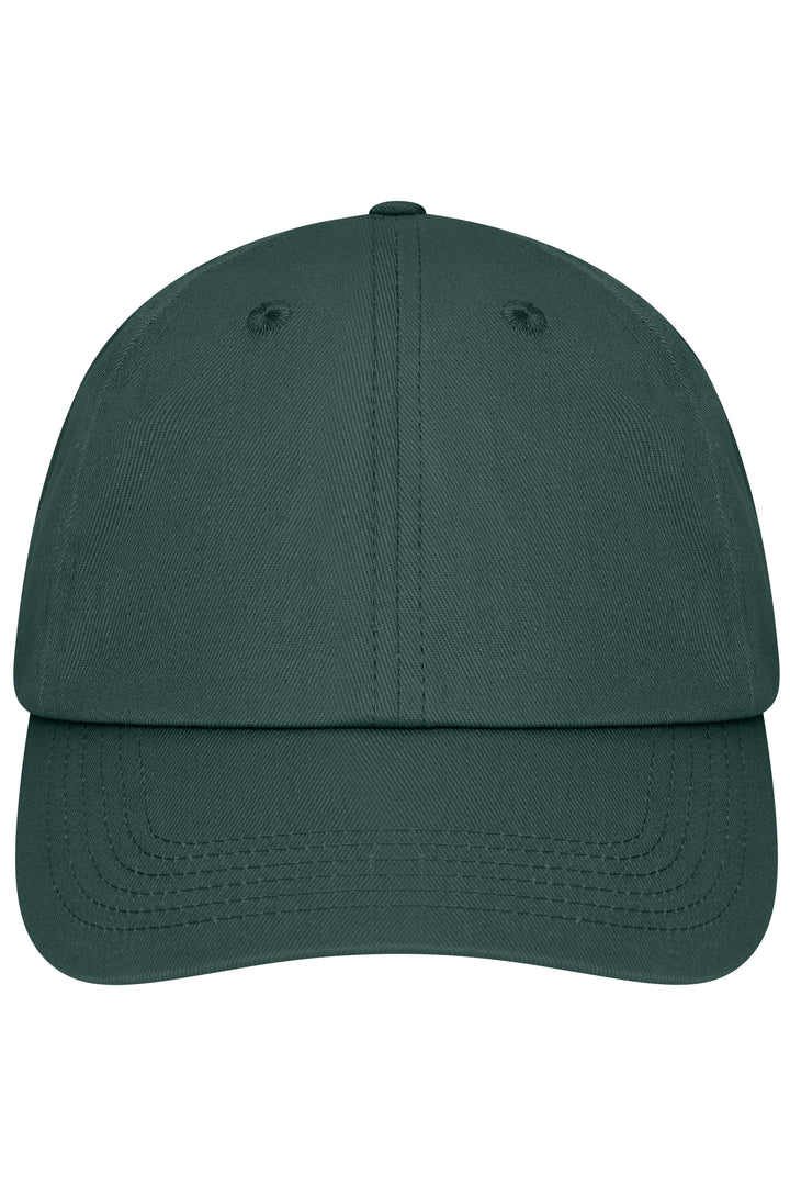6 Panel Dad Cap Organic Cotton - smoky-green