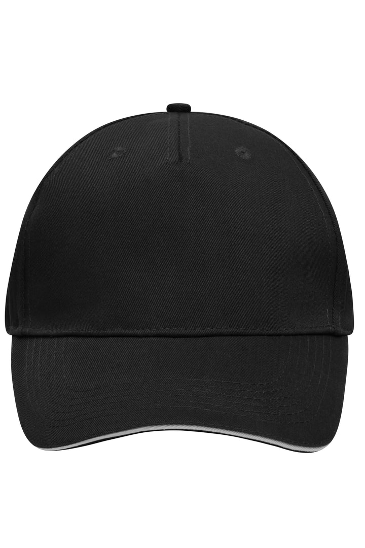 5 Panel Sandwich Cap - black/light-grey