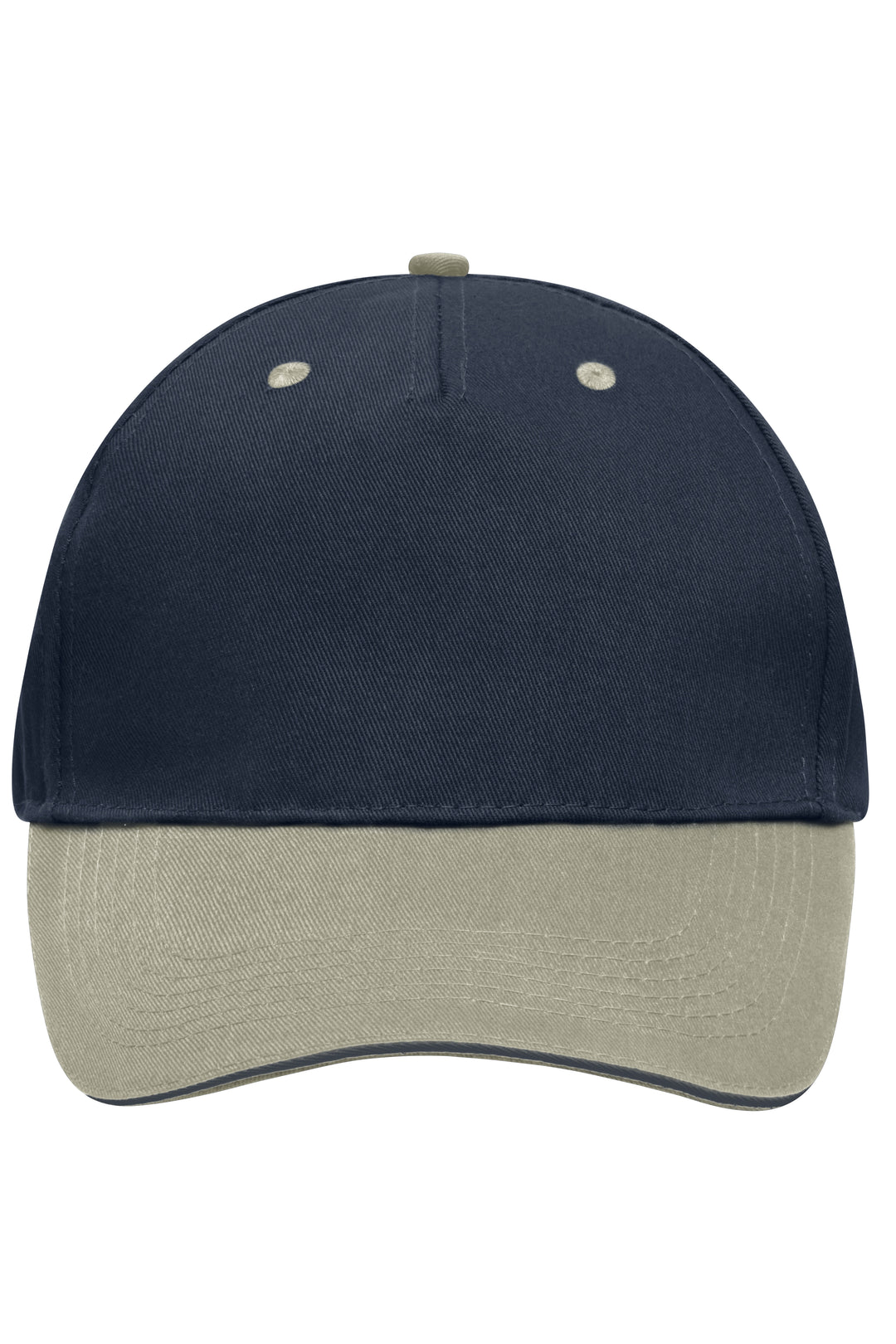 5 Panel Sandwich Cap - navy/beige/navy