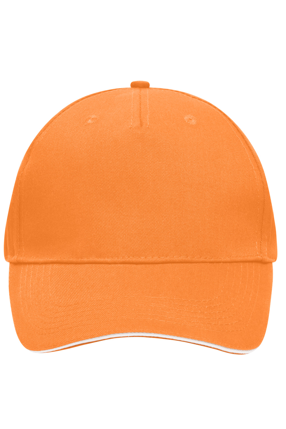 5 Panel Sandwich Cap - orange/white