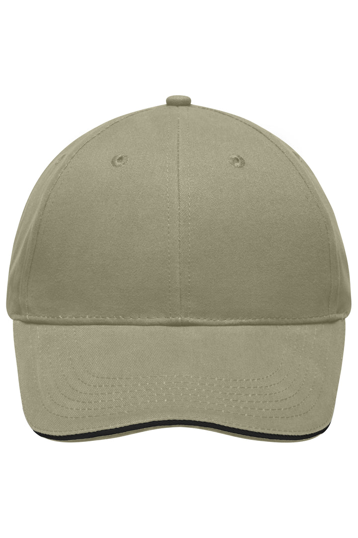 Light Brushed Sandwich Cap - beige/black