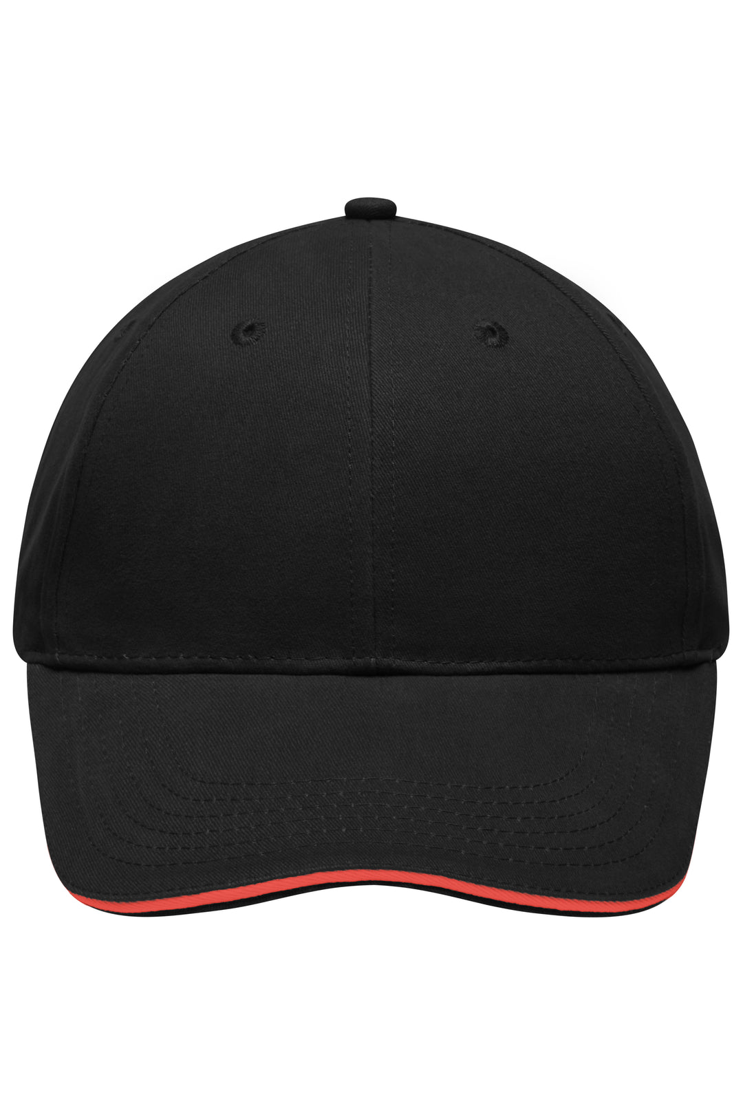 Light Brushed Sandwich Cap - black/red