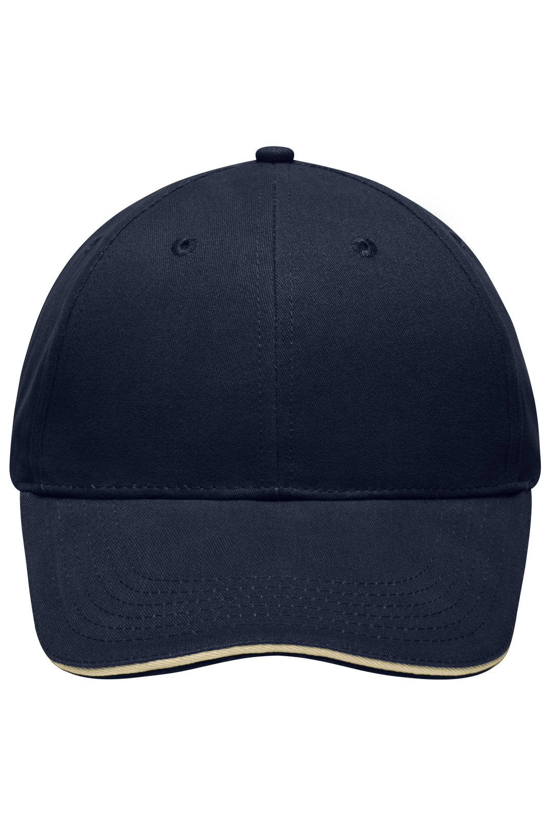 Light Brushed Sandwich Cap - navy/beige