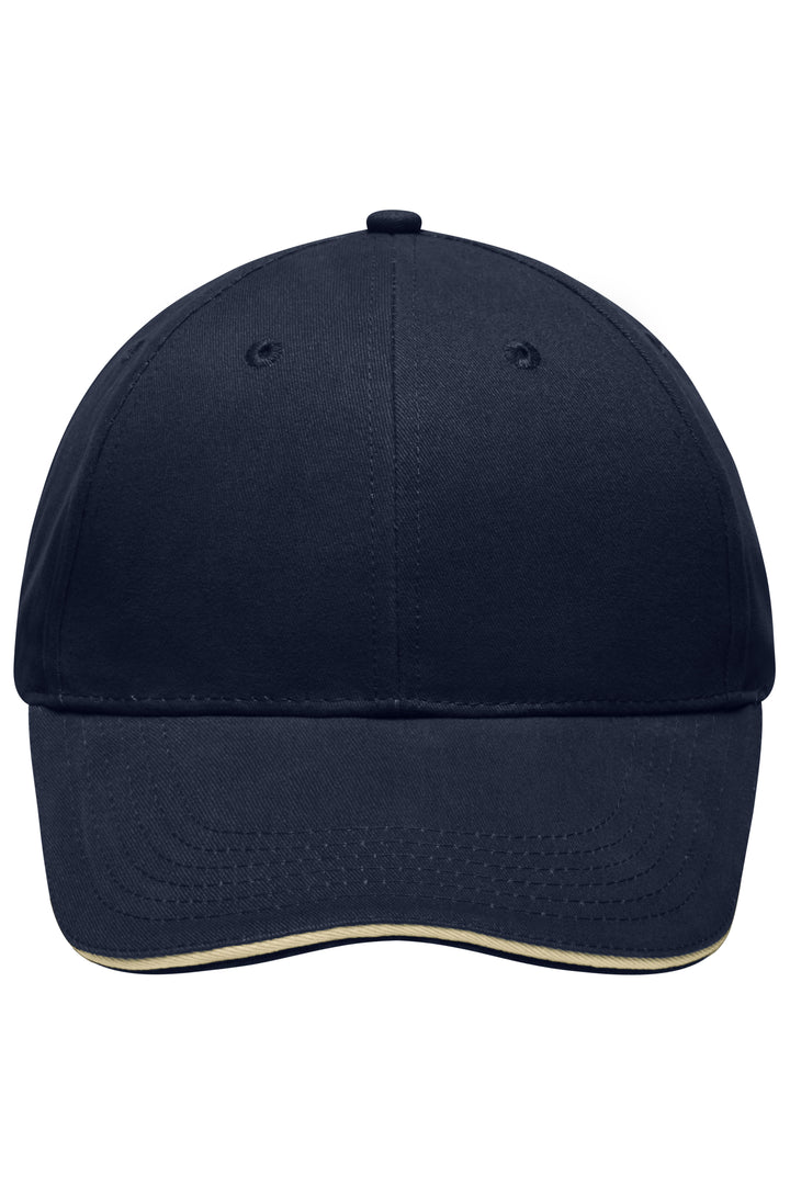 Light Brushed Sandwich Cap - navy/beige