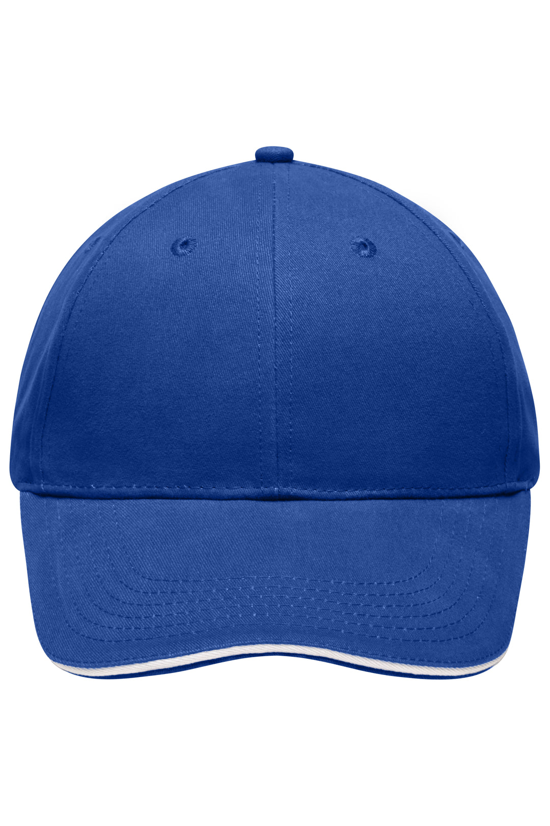 Light Brushed Sandwich Cap - royal/white