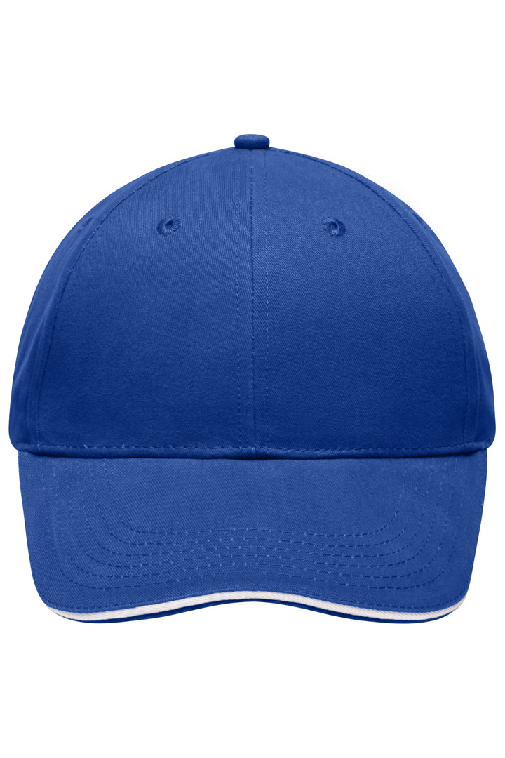 Light Brushed Sandwich Cap - royal/white