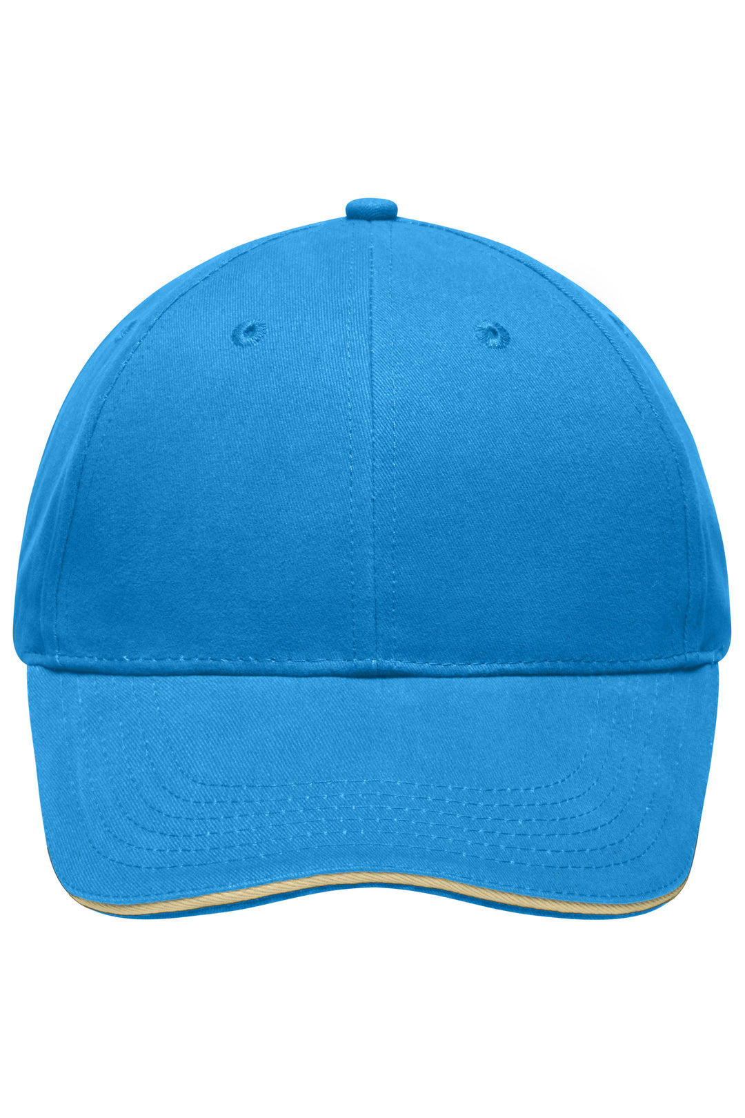 Light Brushed Sandwich Cap - turquoise/beige
