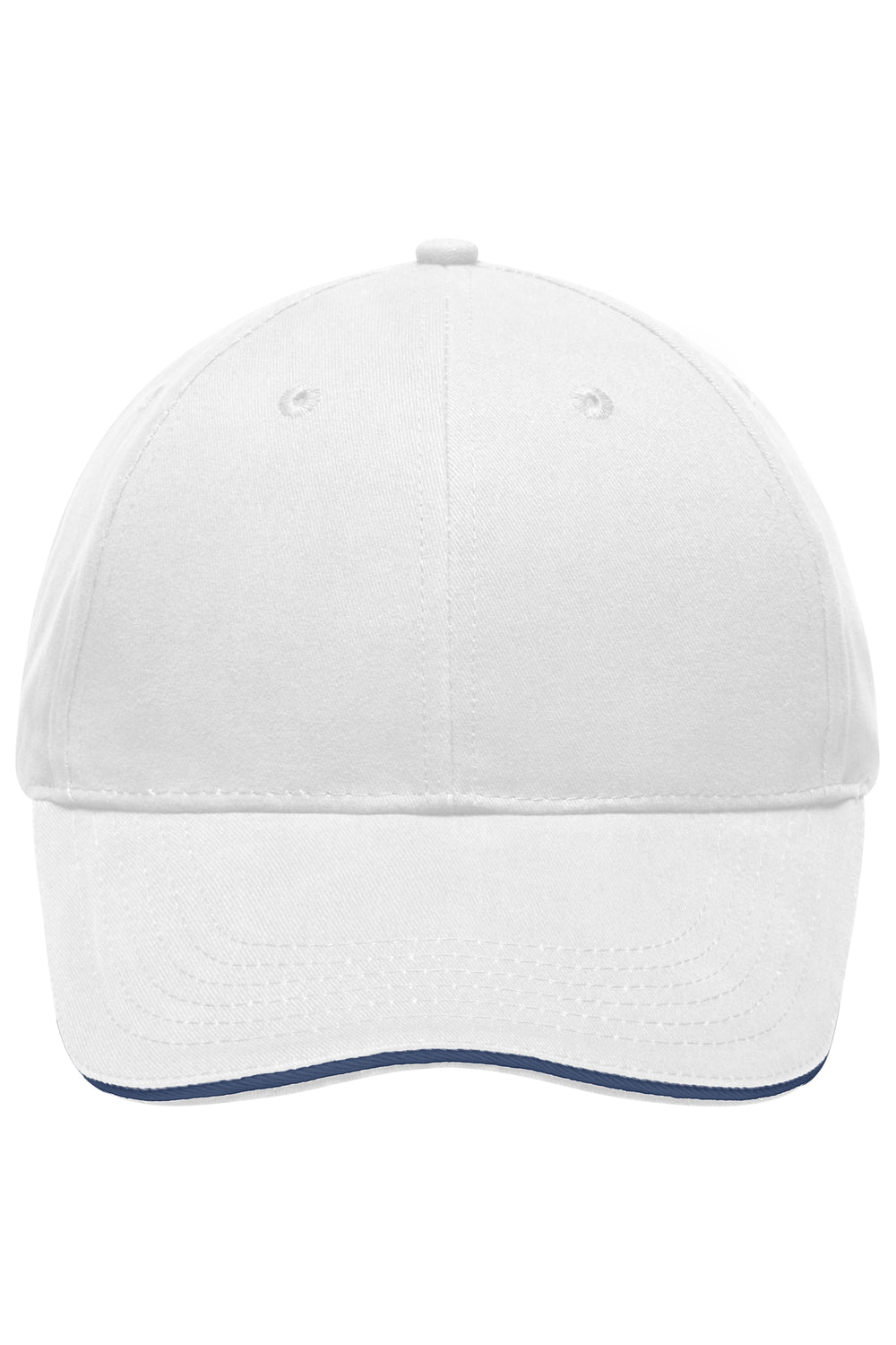 Light Brushed Sandwich Cap - white/navy
