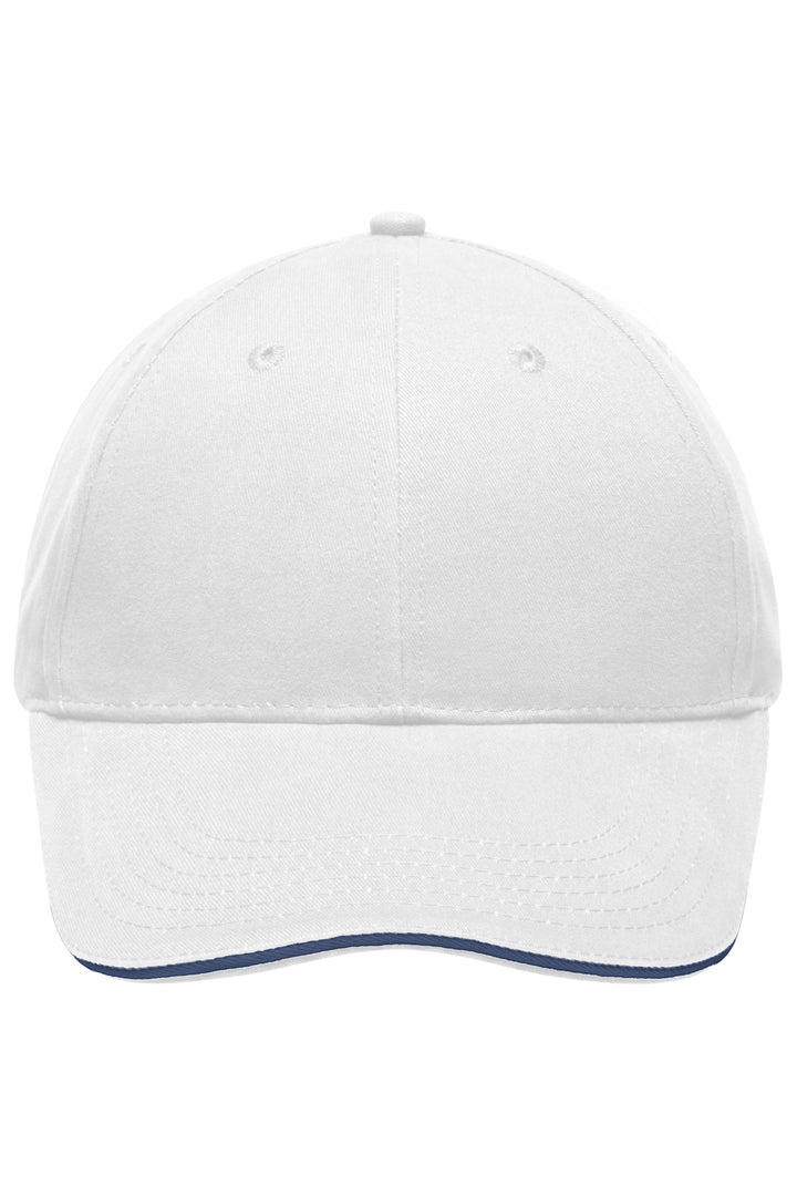 Light Brushed Sandwich Cap - white/navy
